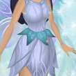 Bubble Blue Twirly Leaf Belt