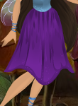 Mulberry Purple Long Lily Skirt