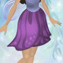 Iris Purple Sparkle Poppy Skirt
