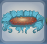 Frosty Blue Sunflower Loveseat.Png