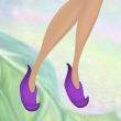 Plum Purple Bubble Slippers