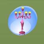 Raspberry Pink Candelabra