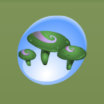 Swirled Toadstool Chairs Grasshopper Green