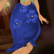 Blueberry Blue Soiree Skirt