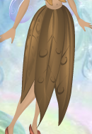 Cinnamon Brown Long Grass Skirt