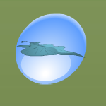 Bubble Blue Maple Mat