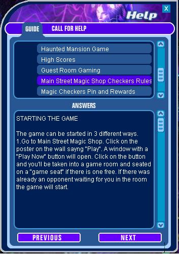 Main Street Magic Shop Checkers Rules
