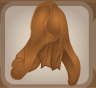 Terracotta Brown Zinnia Flounce Skirt.Png