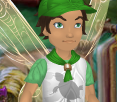 Cinnamon Brown Camp Pixie Dust Kerchief with Tinker Bell Green Trim (Sparrow Man)