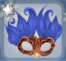 Bluejay Blue Wren Feather Bird Mask.Png