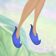 Bubble Slippers Blue Jay Blue