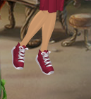 Crimson Red Camp Referee Shoes with Magnolia White Trim (Sparrow Man)
