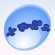 Buttercup Barrette Peacock Blue.Png