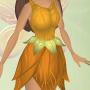 Buttercup Yellow Twirly Leaf Belt