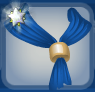 Buried Treasure Brown Camp Pixie Dust Kerchief with Silvermist Blue Trim (Sparrow Man).png