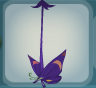 Violet Purple Butterfly Sculpture.Png