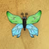 Butterfly Painter Butterfly Pattern Green And Blue Colored.png