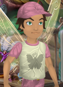 Mushroom White Garden-Talent Tee with Orchid Pink Trim (Sparrow Man)