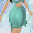 Hydrangea Blue Buttercup Skirt