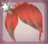 Coral Pink Side Swept Bangs.Png