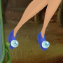 Blue Jay Blue Bubble Top Slippers