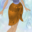Goldfish Orange Rose Petal Skirt