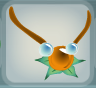 Goldfish Orange Triple Bubble Necklace.Png