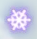 Purple Glowing Snowflake