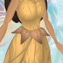 Butternut Tan Twirly Leaf Belt