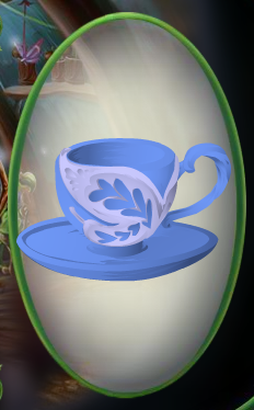 Forget-Me-Not Blue Butterfly Teacup