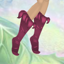 Raspberry Pink Leaf Topper Boots