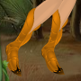 Goldfish Orange Tall Tailflower Boots