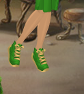 Tinker Bell Green Camp Referee Shoes with Caramel Tan Trim (Sparrow Man)