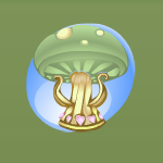 Lettuce Leaf Green Toadstool Table Lamp