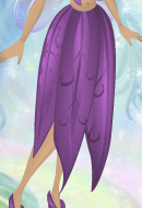 Long Grass Skirt Iris Purple