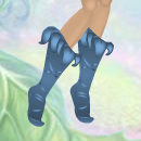 Sky Blue Leaf Topper Boots