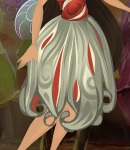 Mushroom White Slit Satin Firefly Skirt