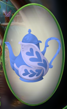 Forget-Me-Not Blue Butterfly Teapot