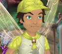 Copper Brown Camp Pixie Dust Kerchief with Daffodil Yellow Trim (Sparrow Man)