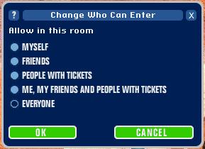 Change who can enter