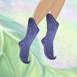 Breezy Blue Twirly Boots