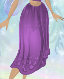 Draping Daffodil Skirt Iris Purple