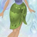 Rose Petal Skirt Celery Green