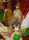 Creamy Tan Chatty Chipmunk Mask with Dark Brown Trim