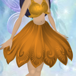 Goldfish Orange Daisy Pettiskirt