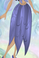 Breezy Blue Long Grass Skirt