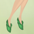 Petal Slippers Grassblade Green