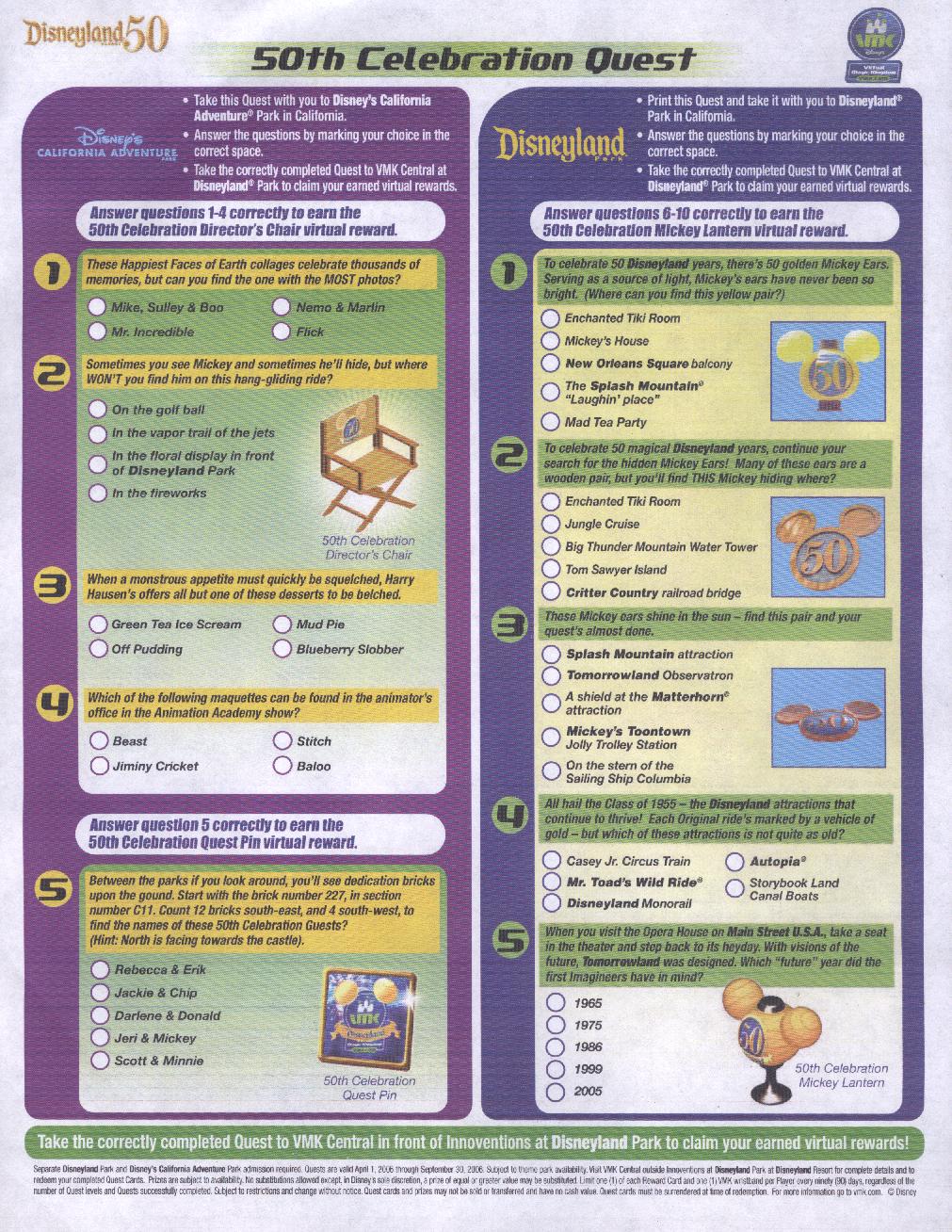 50th Celebration Quest (Click to Enlarge)