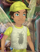 Mushroom White Light-Talent Tee with Daffodil Yellow Trim (Sparrow Man)