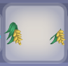 Corn Cob Yellow Sweet Wheat Earrings with Emerald Green Trim.png